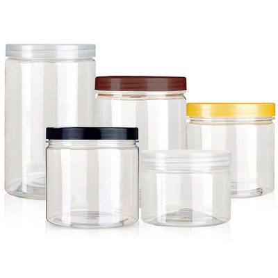 500ml 85mm Wide Mouth Bulat Plastik tabung Clear Storage Jars