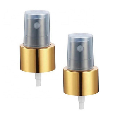 Plastik Logam Emas 20mm Mist Semproter Pompa Untuk Botol Lotion Body Spritzers