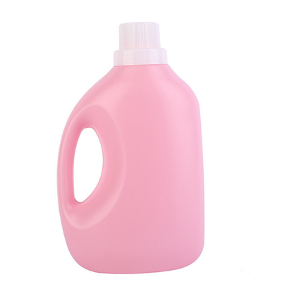 Wadah Deterjen Binatu Cair Merah Muda HDPE Botol Pasang Kosong 5L
