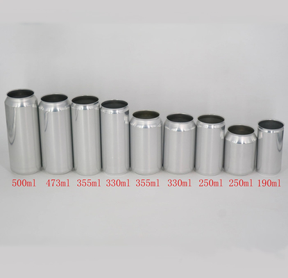 Kaleng Minuman Aluminium 250Ml Standar Kaleng Bir Logam Mudah Terbuka Untuk Minuman Ringan