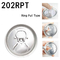 Warna Perak 200 Tutup Aluminium Ujung Terbuka Mudah Untuk Untuk Kaleng Soda Pop